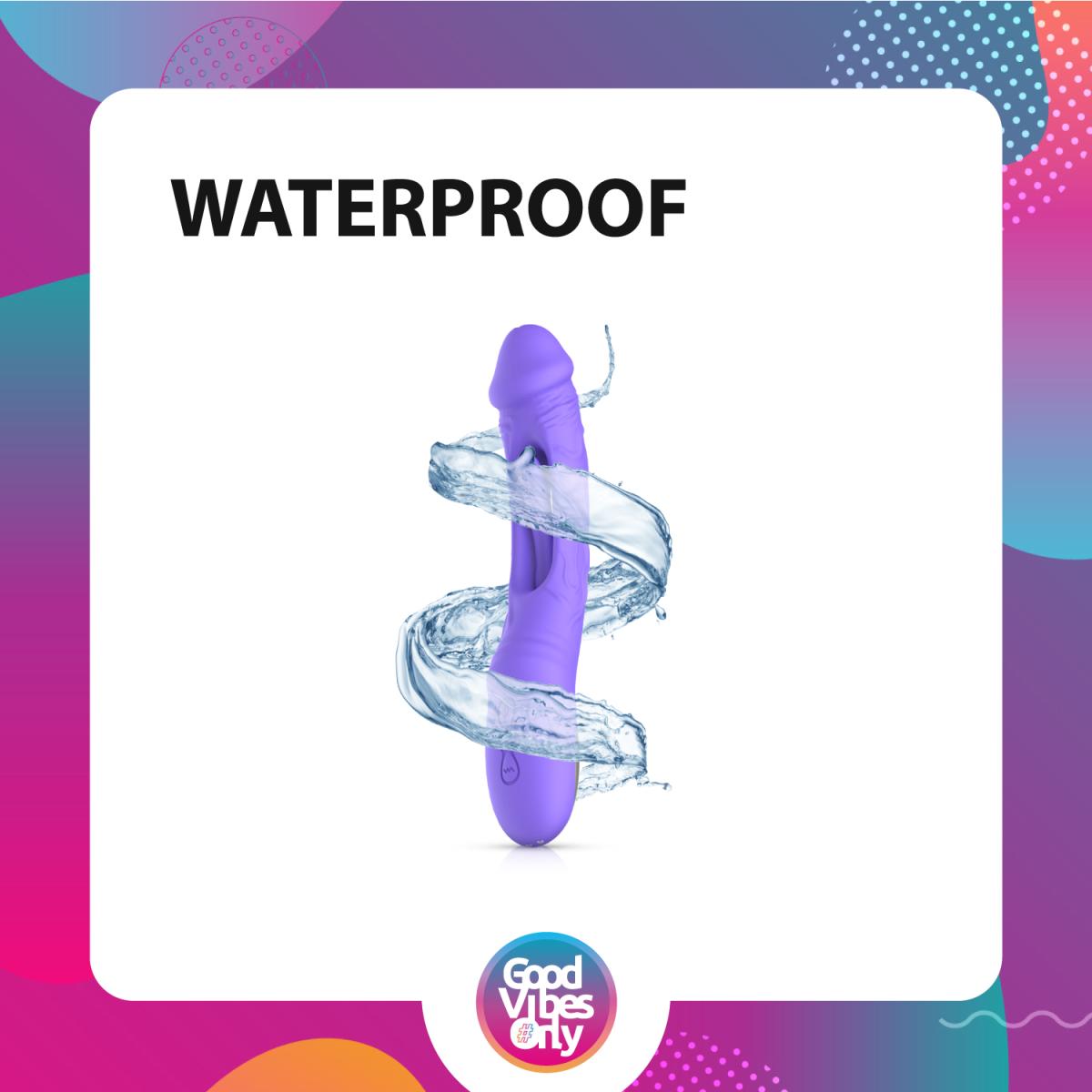 Good Vibes Only - Flax Vibrating Dildo with G-Spot Stimulator